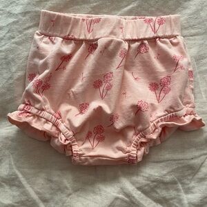 Pink Floral Baby Bloomers